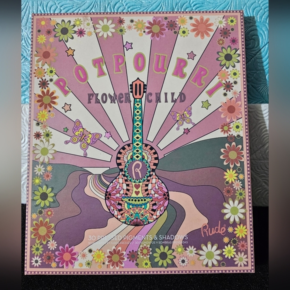 RUDE - Flower Child 30 Pressed Pigment & Shadows - Potpourri; BNIB FULL-SIZE - Picture 7 of 7